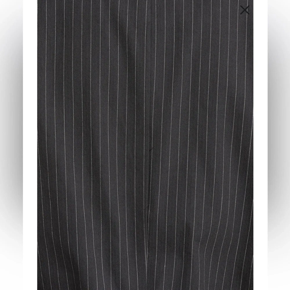 NWT The Great The Shlumpy Cotton Blazer Wide Smokey Stripe Gray S240